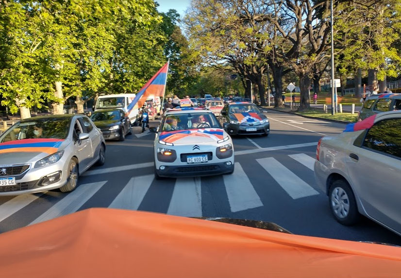 Caravana31 de octubre Buenos Aires autos