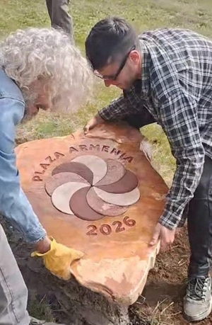 plaza bariloche colocacion piedra 2026