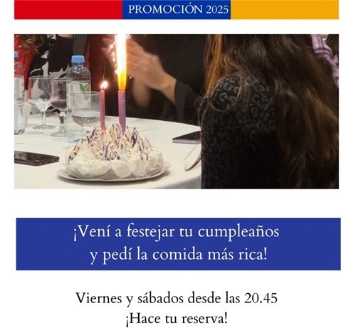 cenas 2025 cumpleaños
