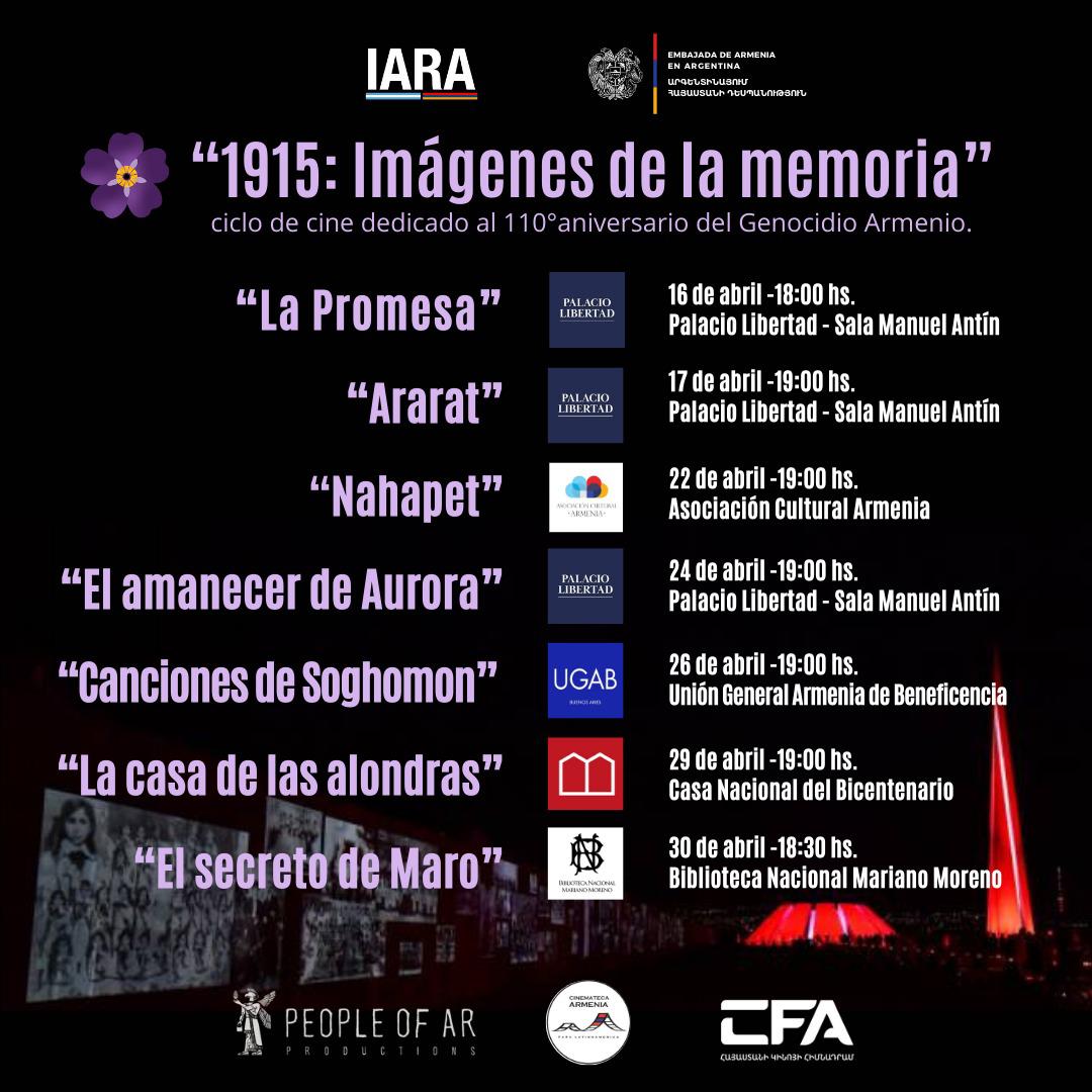 Semana de cine armenio en abril 2025