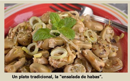 ensalada de habas