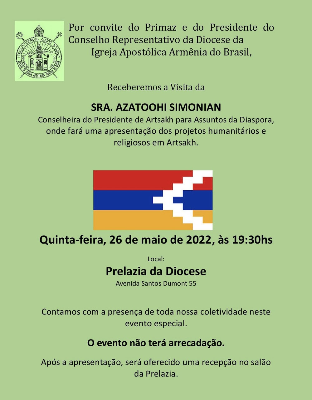 visita Azadouhi a brasil