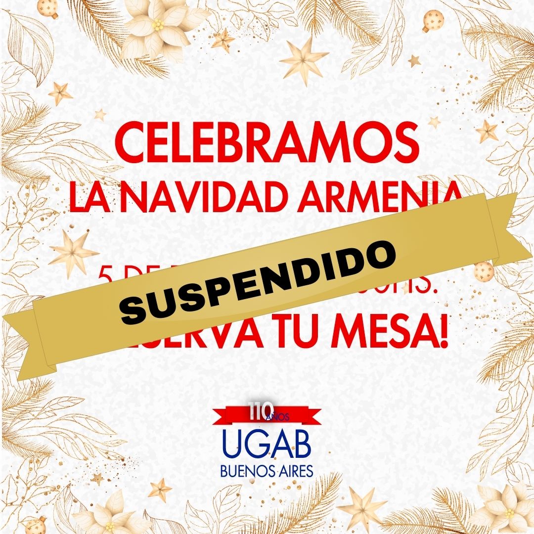 cena de navidad suspendido