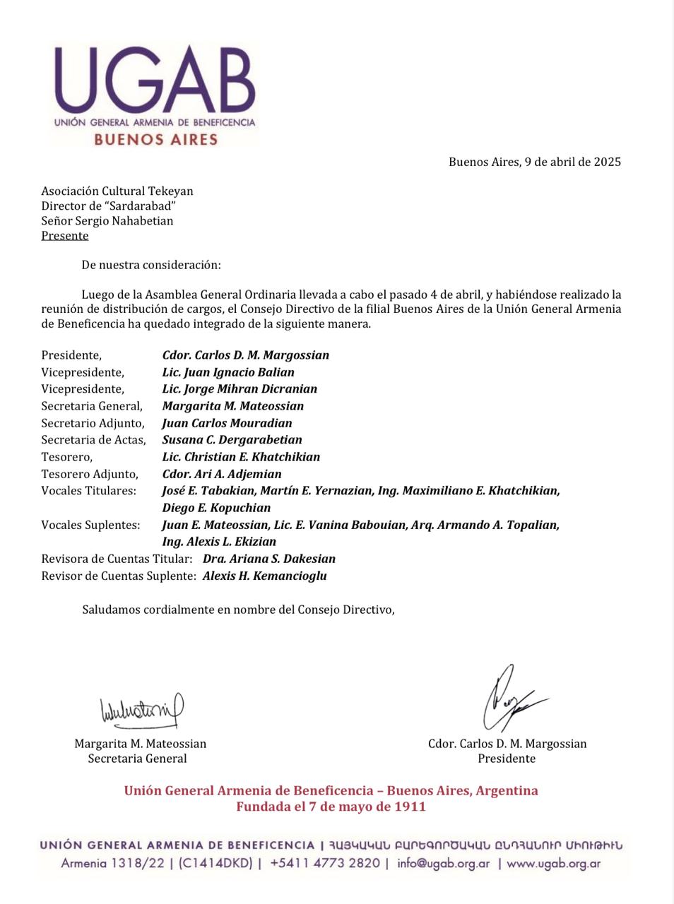 Cd de ugab 2025