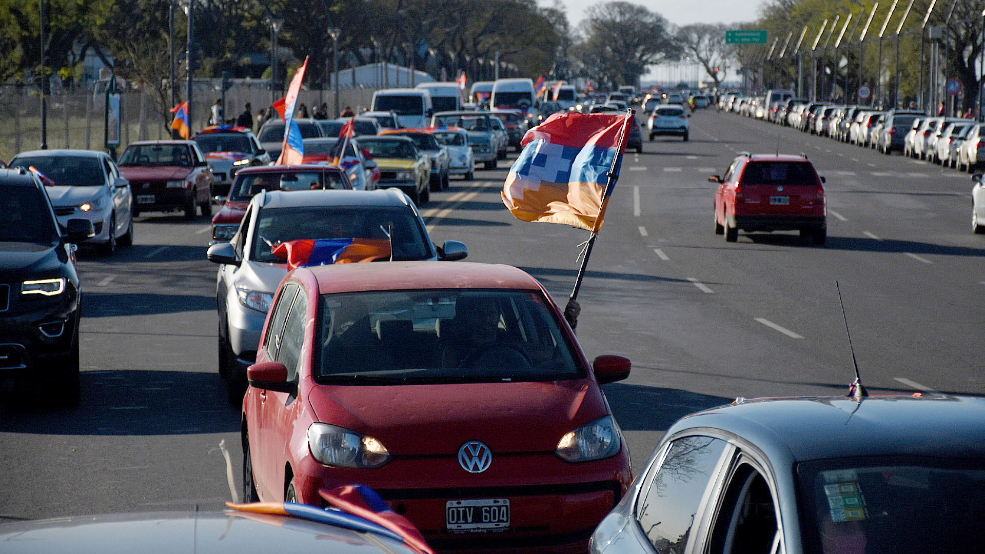 Buenos Aires caravana 31 de octubre foto Infobae