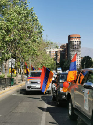 Santiago de Chile caravana 31 de octubre 2