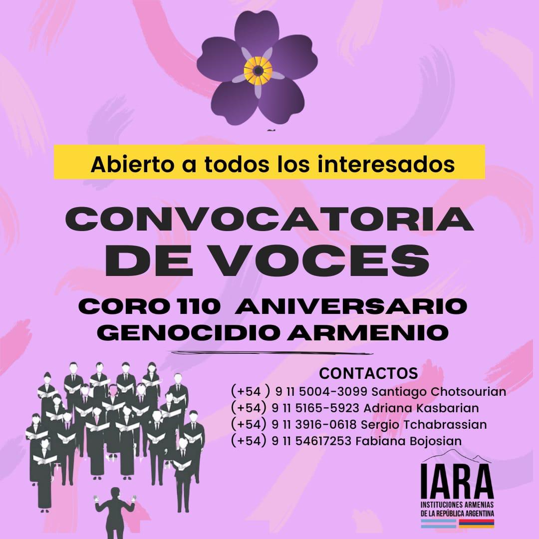 convocatoria coro 110
