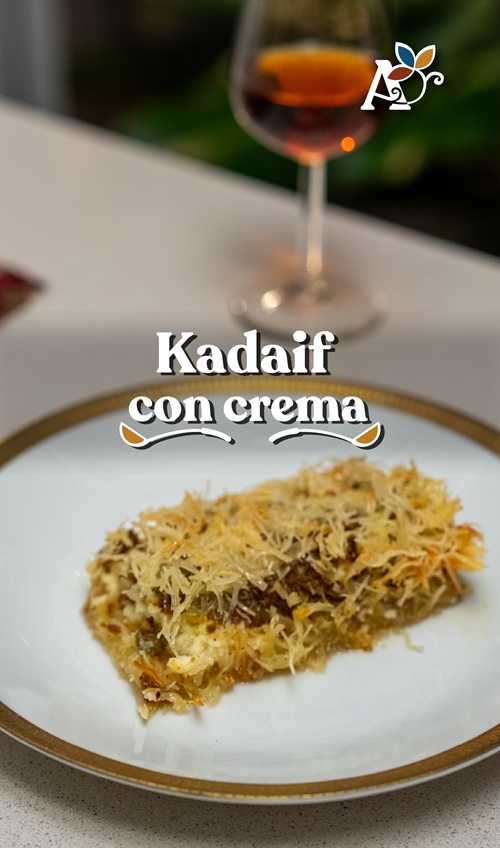 Kadaif con crema vertical