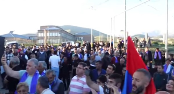manifestantes en stok