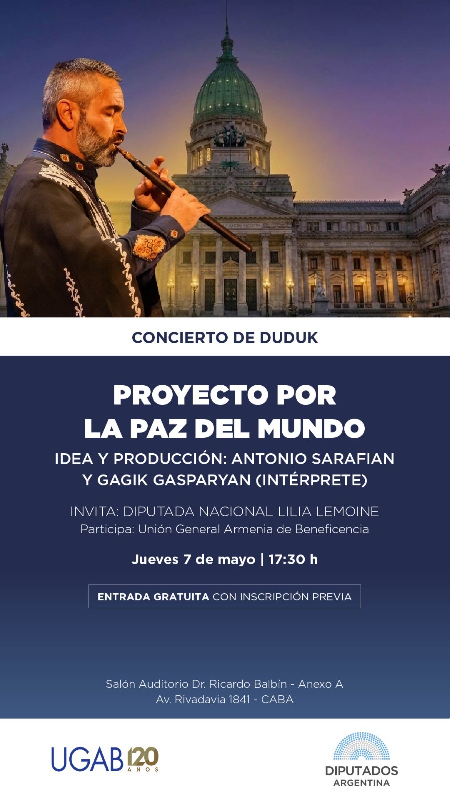 concierto gagik en diputados