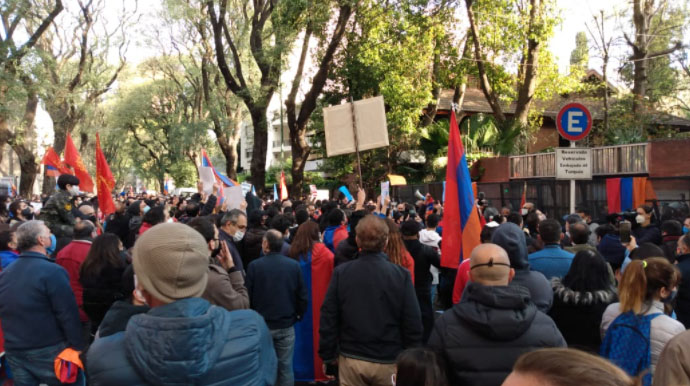 manifestación embajada de Turquía 2