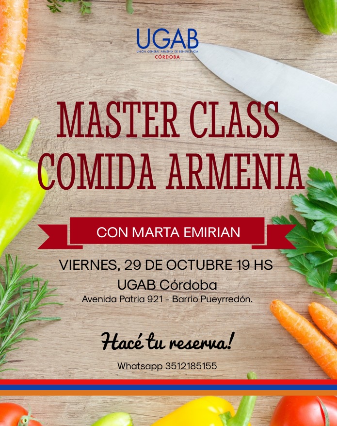 master class comida armenia cordoba