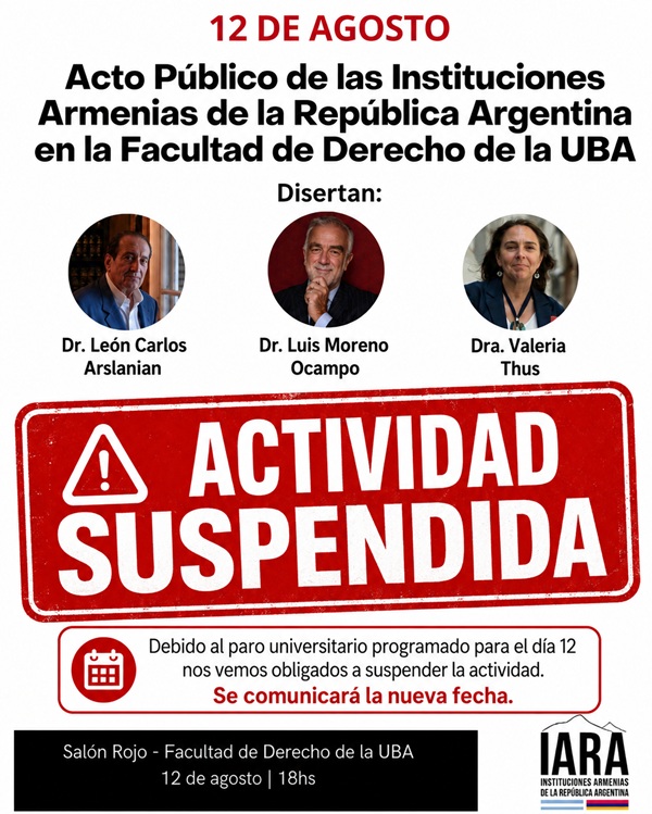 suspencion acto agosto