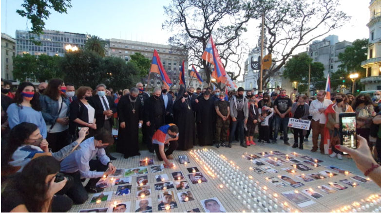 Homenaje en la Plaza de Mayo