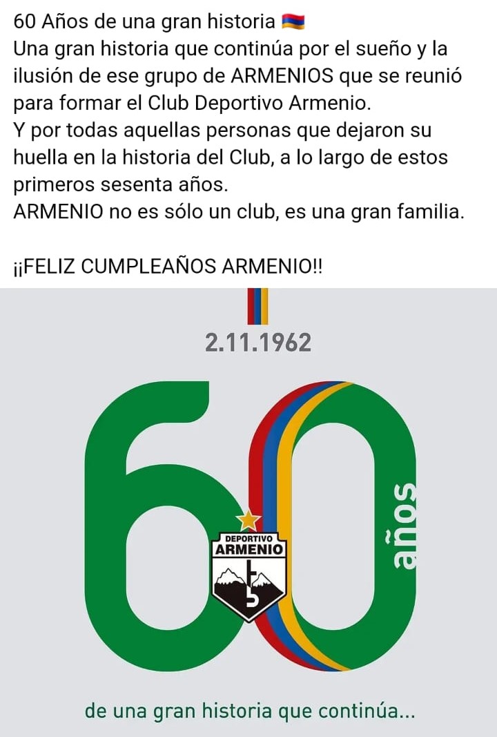 deportivo armenio cumple