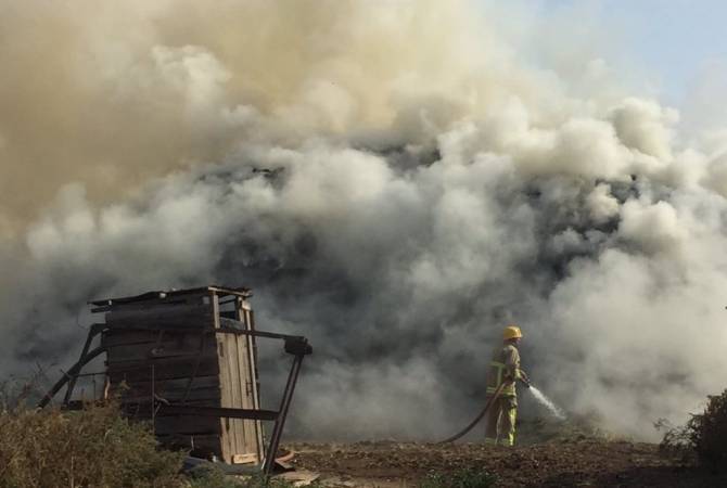 incendio en Yerasj